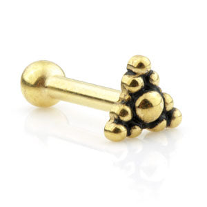 24k gold plated steel bar - Pic&Mix The Body Jewellery Shop