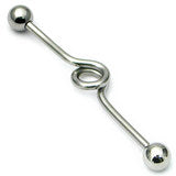 Industrial Bar 1.6x38mm Steel Swirl - Pic&Mix The Body Jewellery Shop
