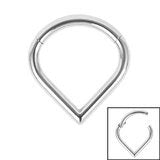 Hinged Titanium wishbone hinged ring 1.2 x 8 or 10mm - Pic&Mix The Body Jewellery Shop